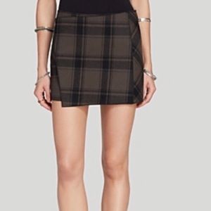 FREE PEOPLE Plaid Mini Skirt Size 4